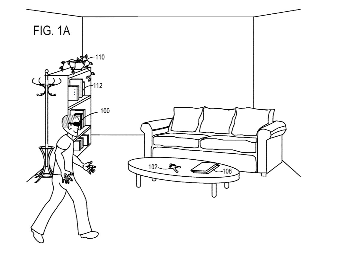 Brukeren får hjelp av AR og objektssporing til å gjenkjenne objekter i rommet.
