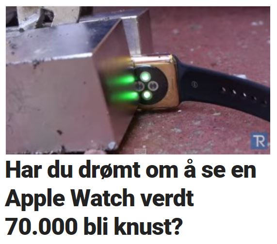Her knuses den dyreste Apple Watch.