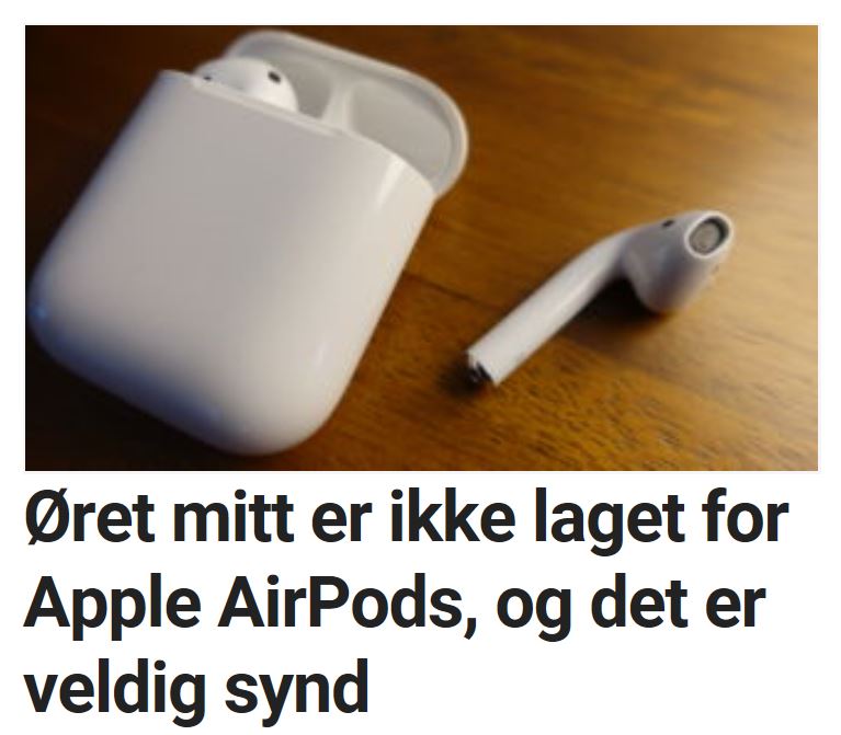 Trond Bie tester Apple AirPods.