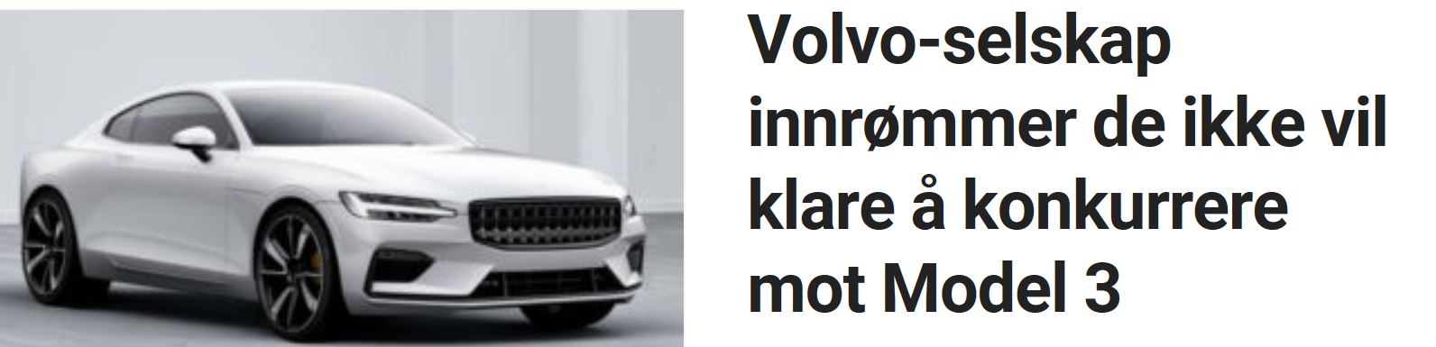 Volvo og Polestar utsetter og øker prisen.