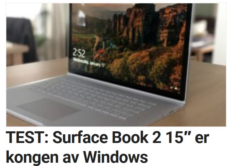 Vi tester Surface Book 2.