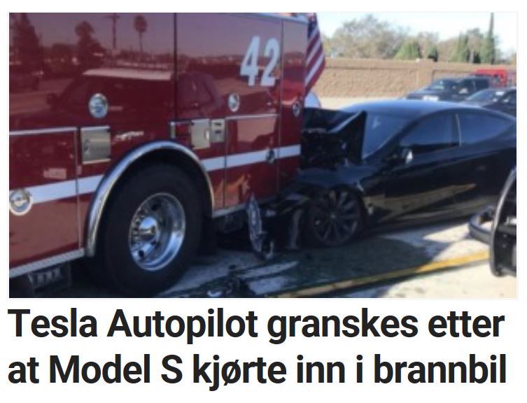 Teslas Autopilot granskes etter dette.