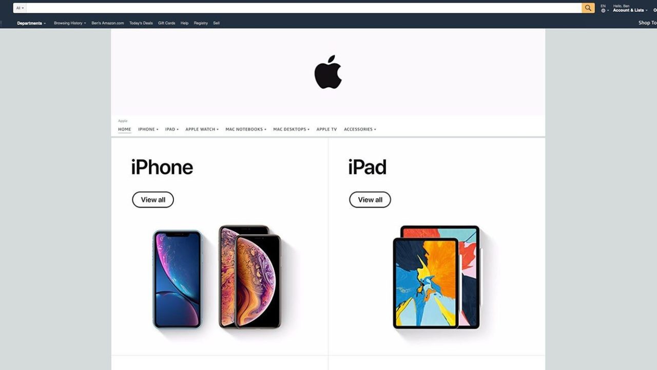 Apple Amazon nettbutikk 