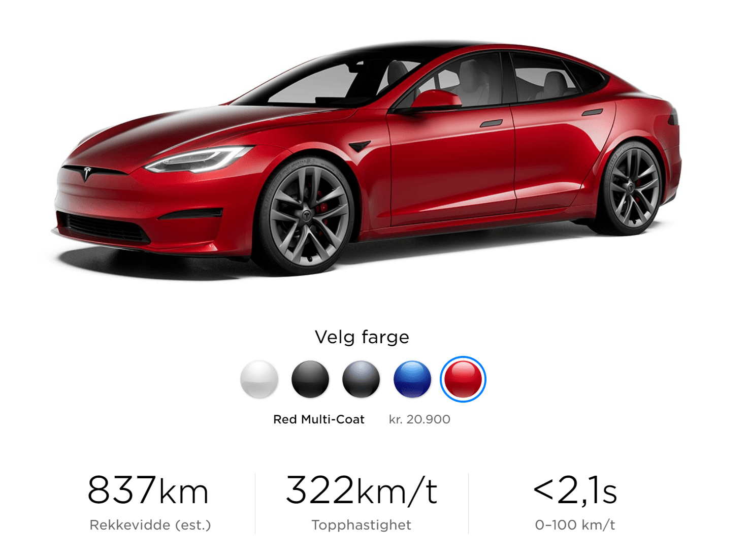 Tesla Model S Plaid + knuser Lamborghini og Porsche - ITavisen