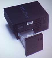 PS2 med harddisk og kort