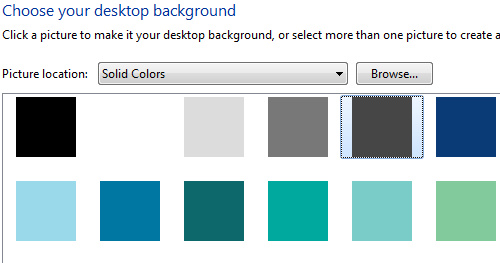 Liker du bruke en bakgrunn bestående av en farge bruker Windows 7 ganske mye lenger tid på logge inn brukeren din.