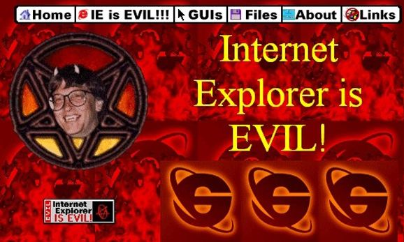 ie is evil