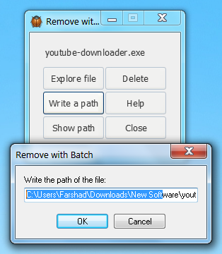 Lettvekts-appen Remove With Batch sletter filer som nekter å røre på seg.