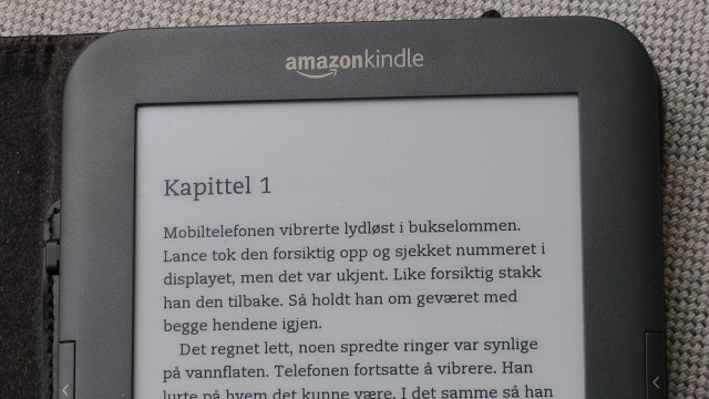 Beviset: Norsk bok på Kindle. Alldeles ulovlig - det innrømmer vi blankt.