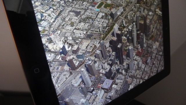 Apples kart-app med 3D-visning over Los Angeles.