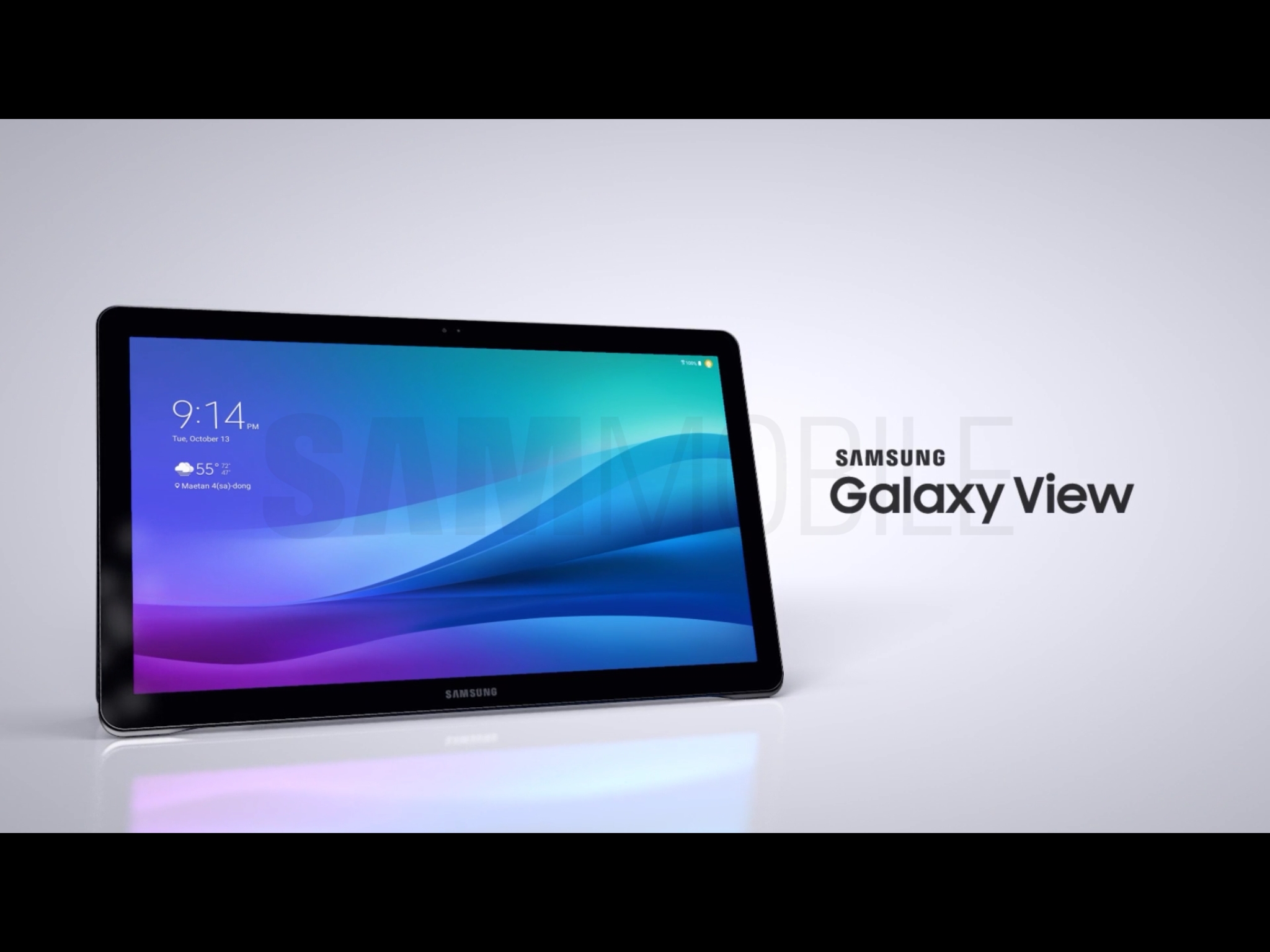 Galaxy View måler 18,5", har 1080p-skjerm og har en dybde på 11.9 mm.