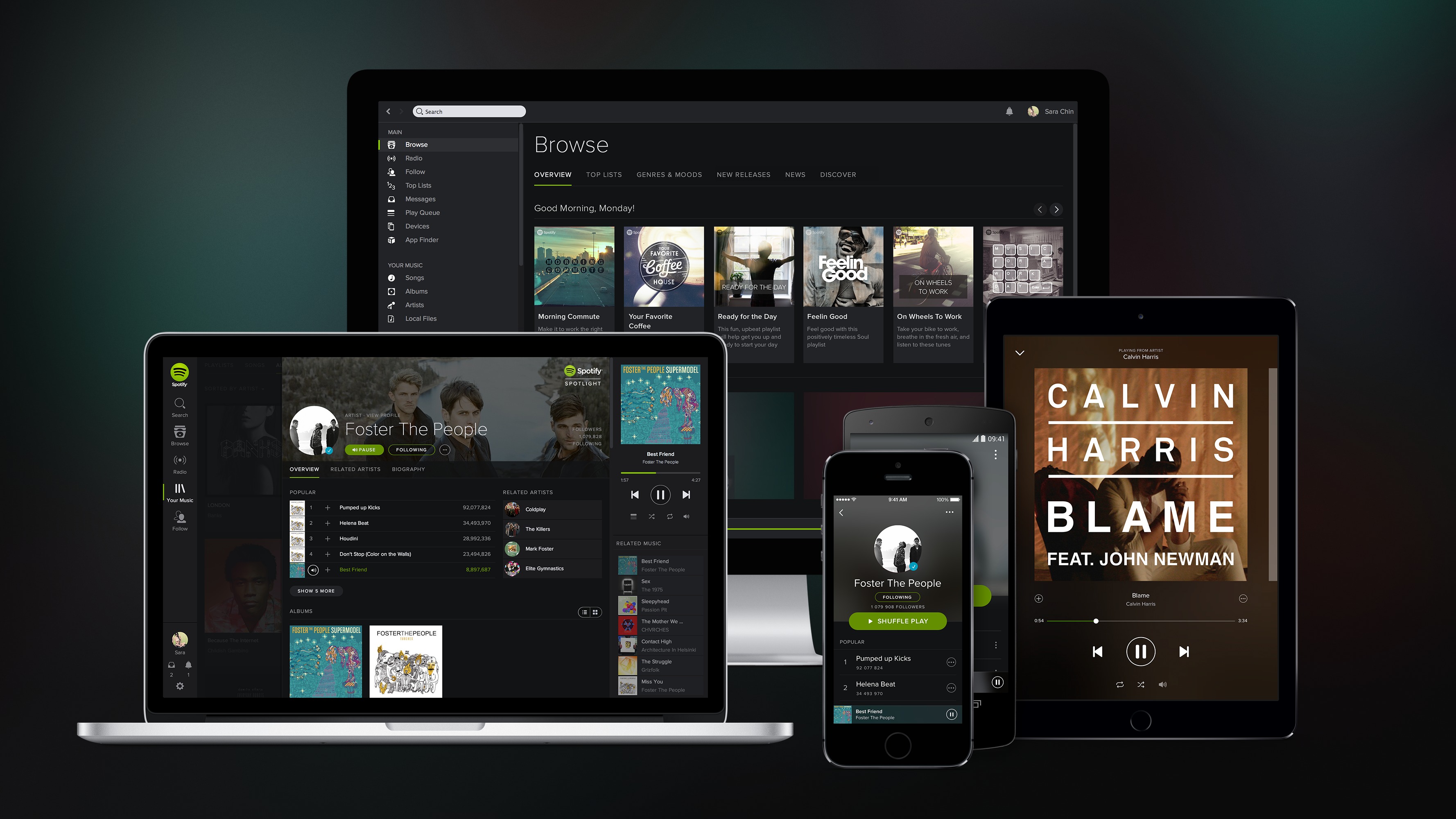 Spotify fortsetter å øke tross sterk konkurranse fra Apple Music.
