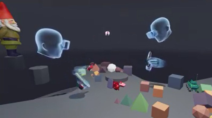 I Toybox kan du spille virtuell bordtennis med en ekte venn.
