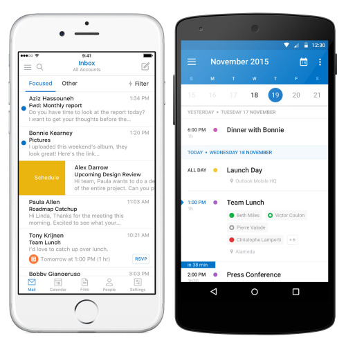 Microsoft oppdaterer Outlook-appen til iOS og Android.