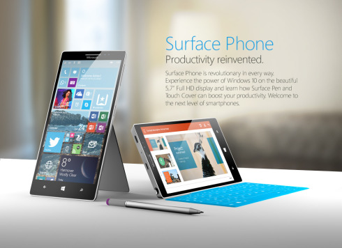 Surface Phone Windows 10 - Konspet design av Nadir Aslam