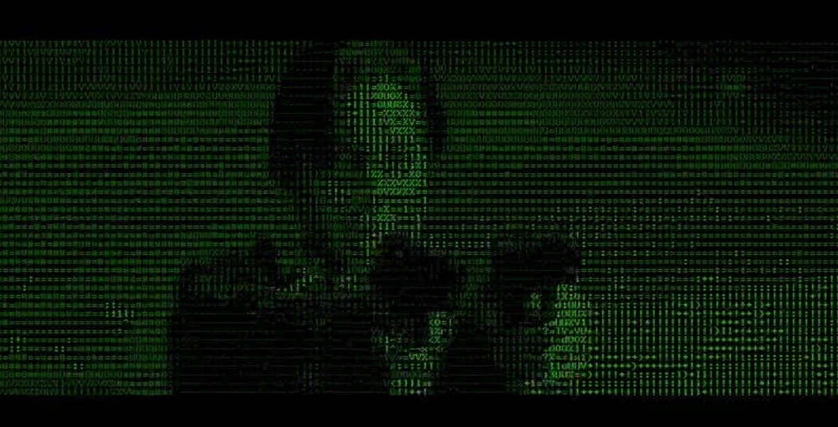Skjermdump fra The Matrix ASCII