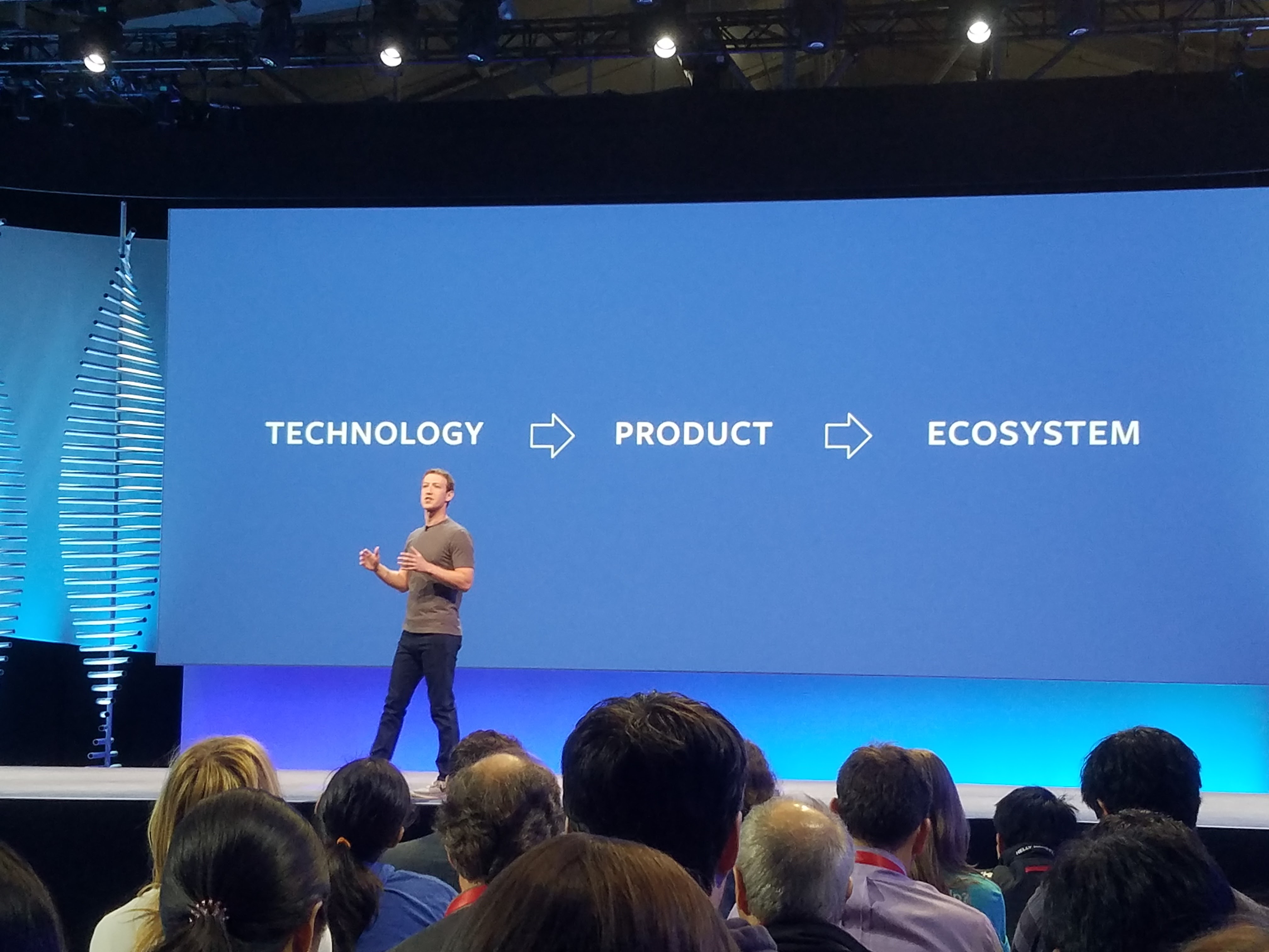 Facebook-sjef Mark Zuckerberg under selskapets F8-utviklermess i april i år.