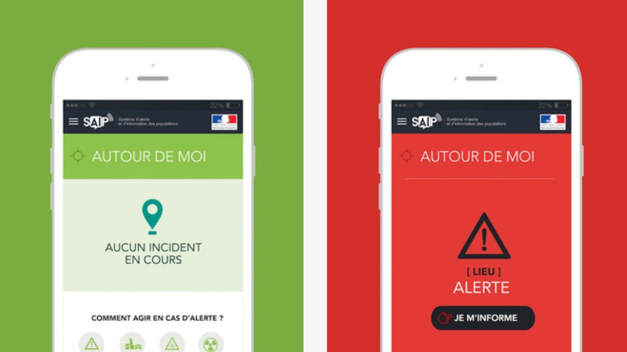 SAIP-appen varsler brukerne om terrorangrep.
