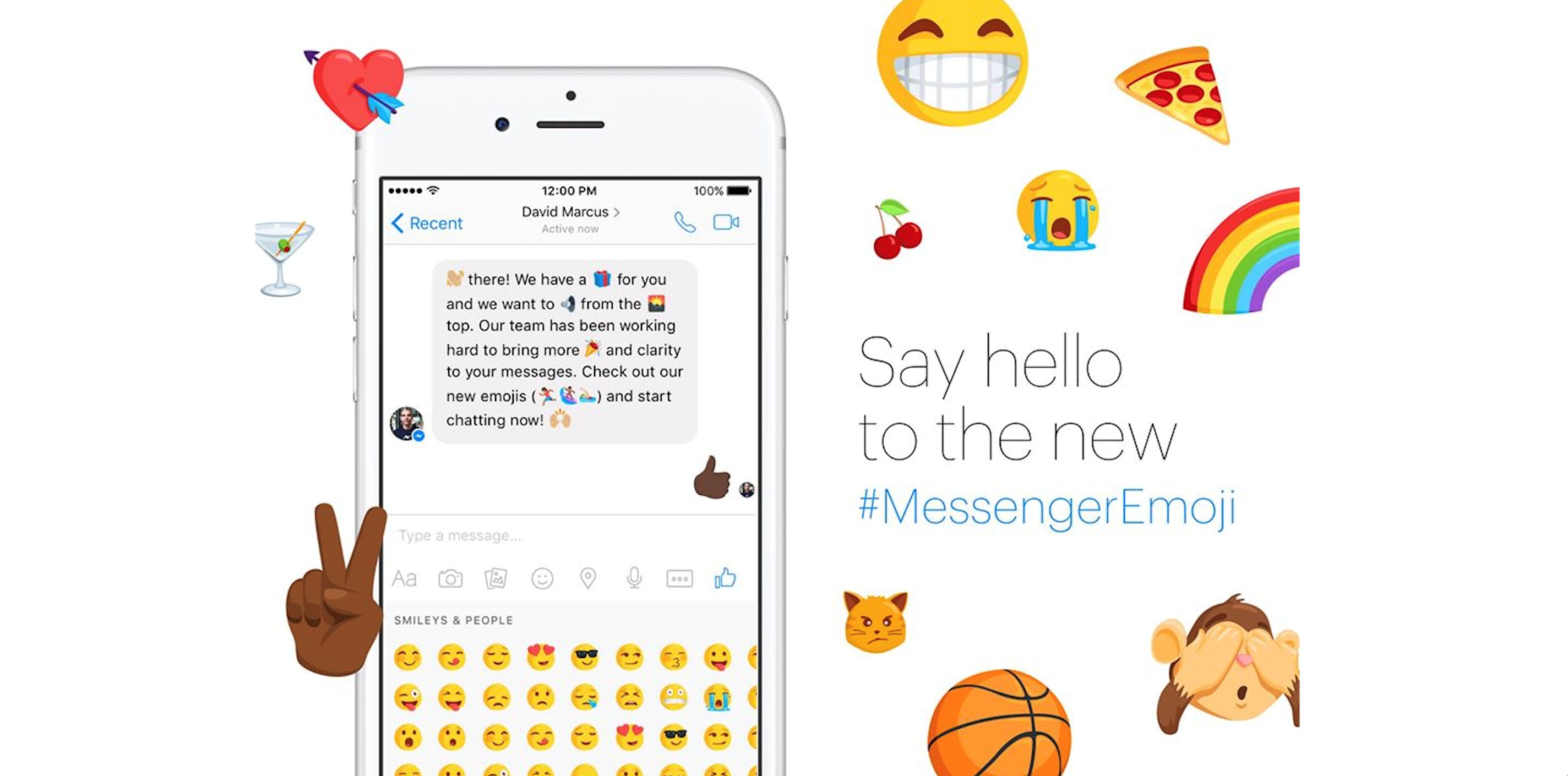 Facebook har gjort 1500 nye emotikoner tilgjengelig i Messenger.