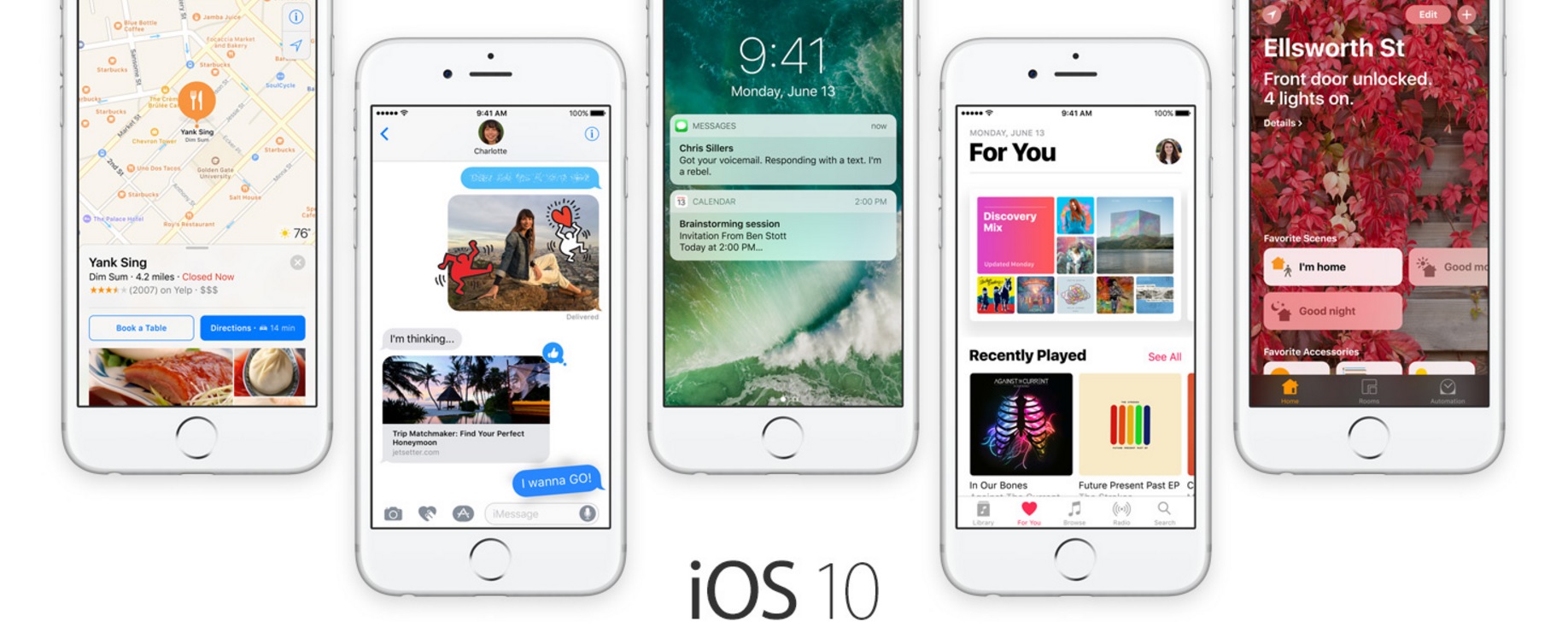 Apple introduserer en rekke nyheter i iOS 10.