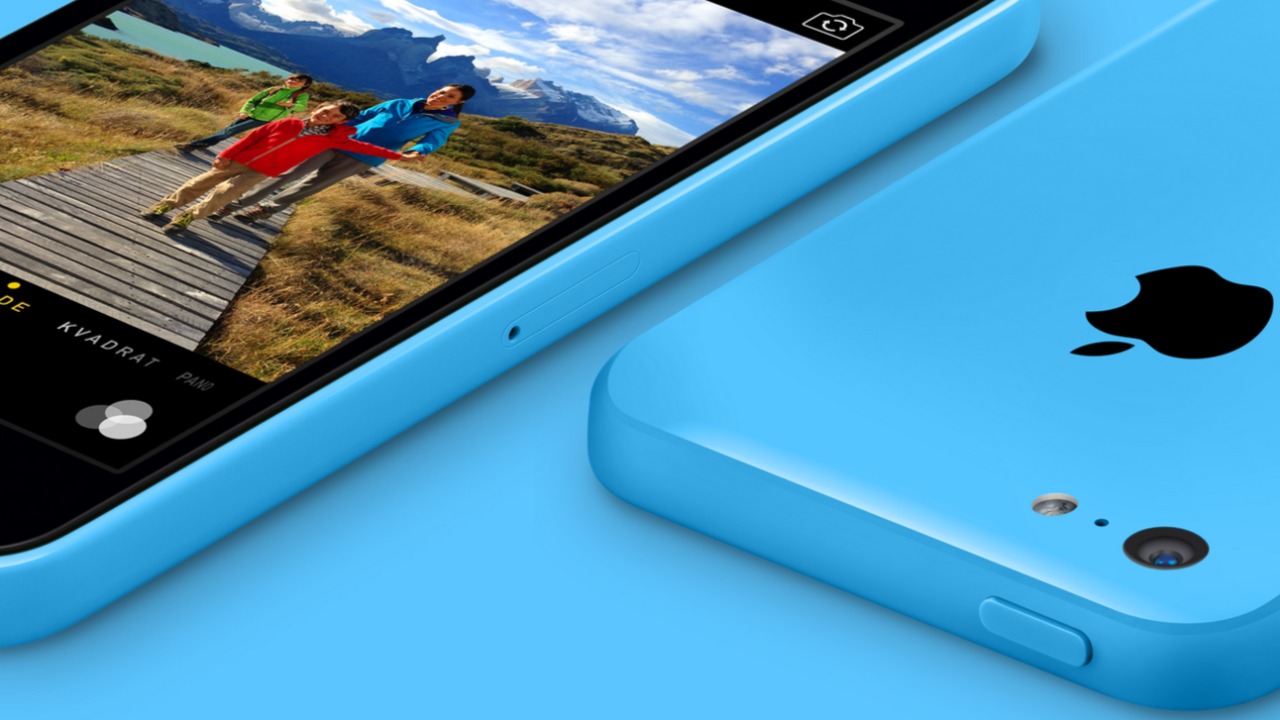 iPhone 5c var tilgjengelig i blå, riktignok en lysere variant.