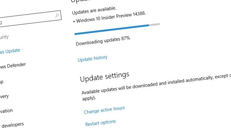 Microsoft har sluppet Windows 10 Insider Preview 14388.