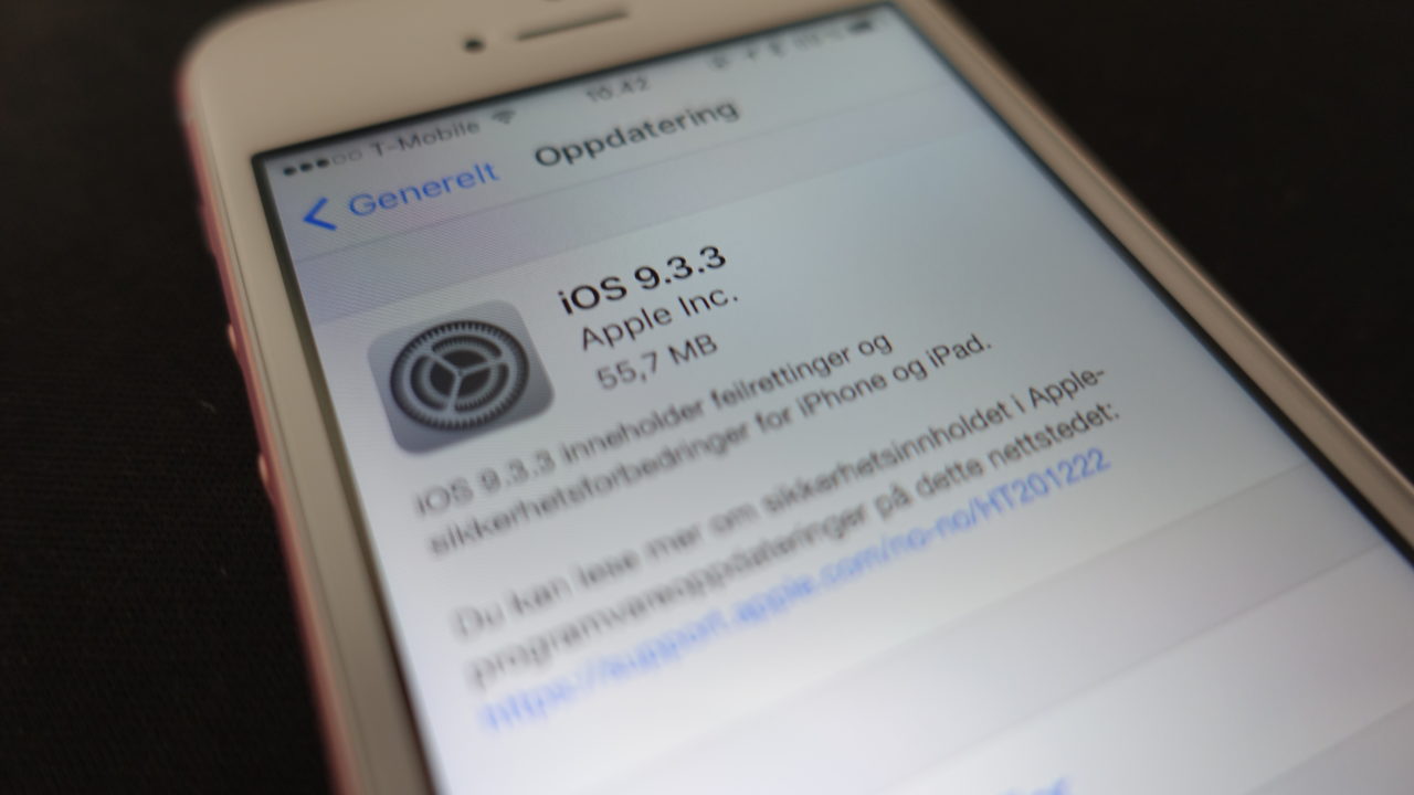 iOS 9.3.3 og OS X 10.11.6 er lansert i endelige utgaver.