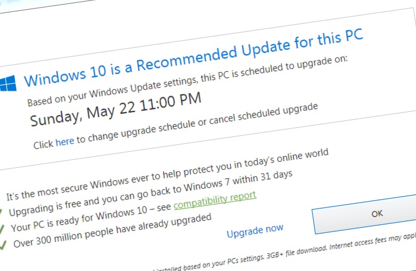 Microsofts Windows 10-oppgraderingstaktikk er alt for aggressiv.