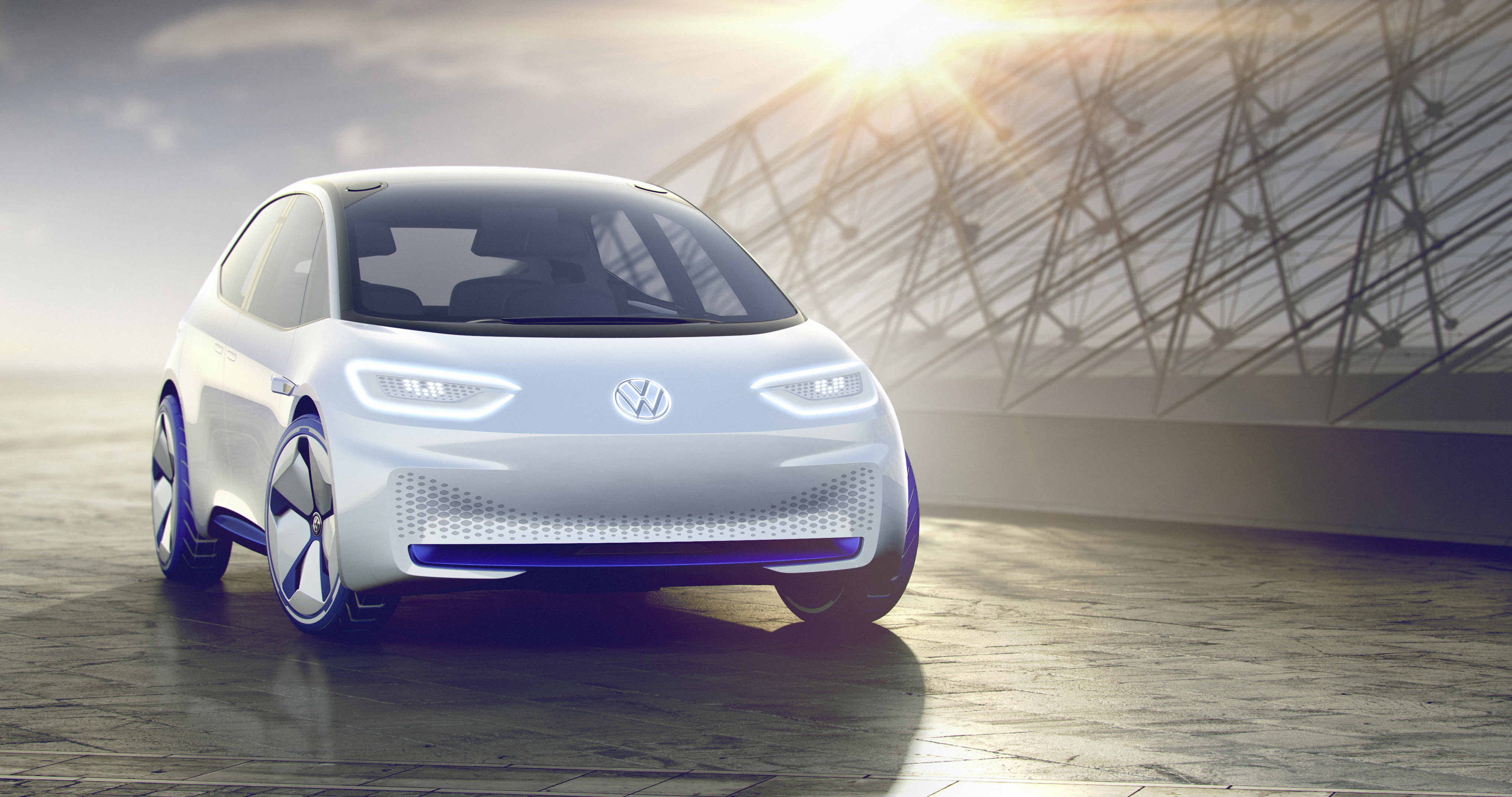 Volkswagen viser frem den helelektriske konseptbilen I.D.