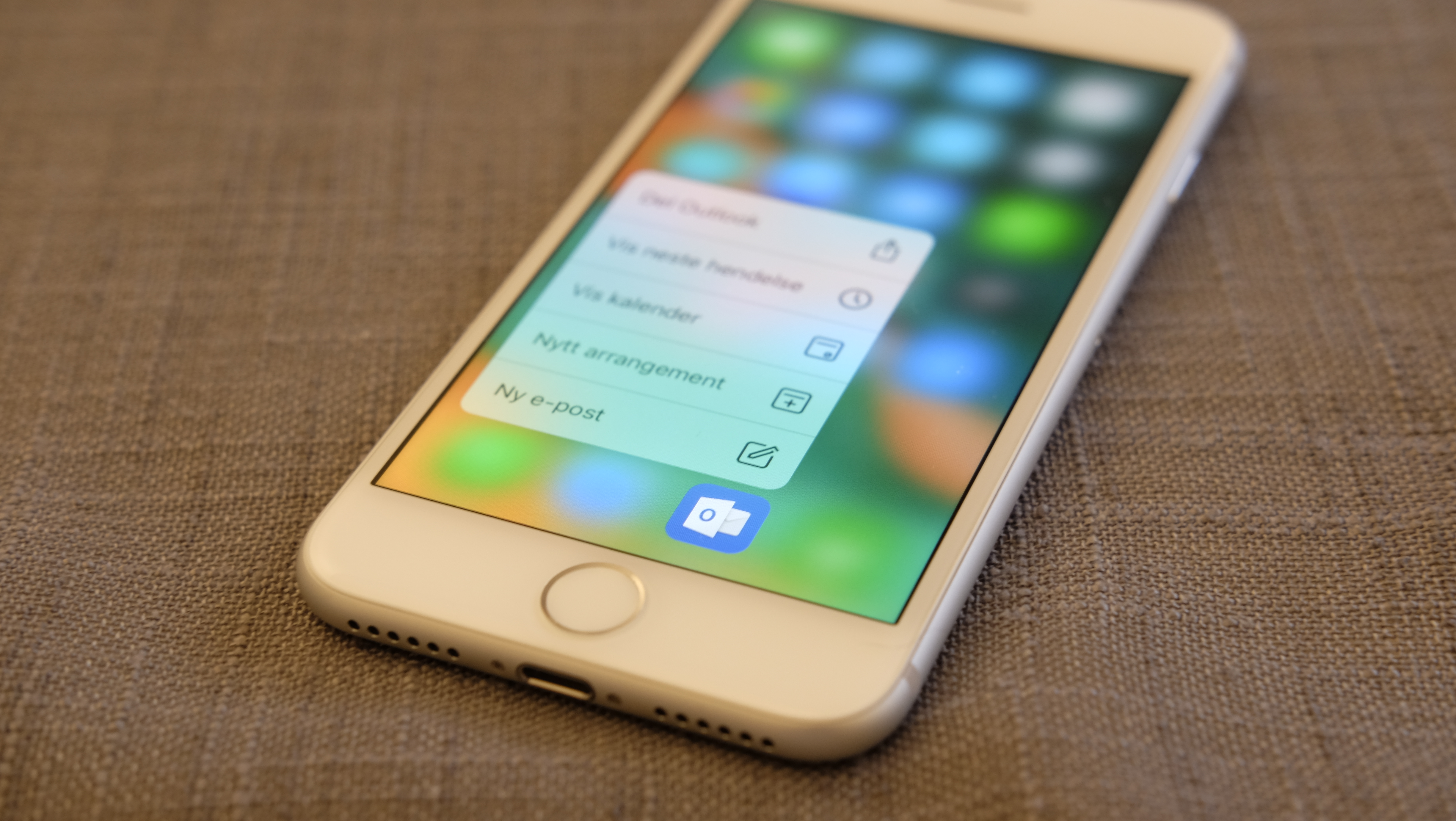 Slik fungerer 3D Touch i iOS 10 på en iPhone 7