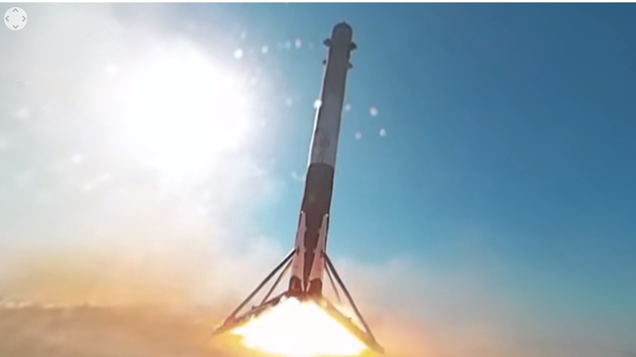 Falcon 9-raketten ved en tidligere anledning.