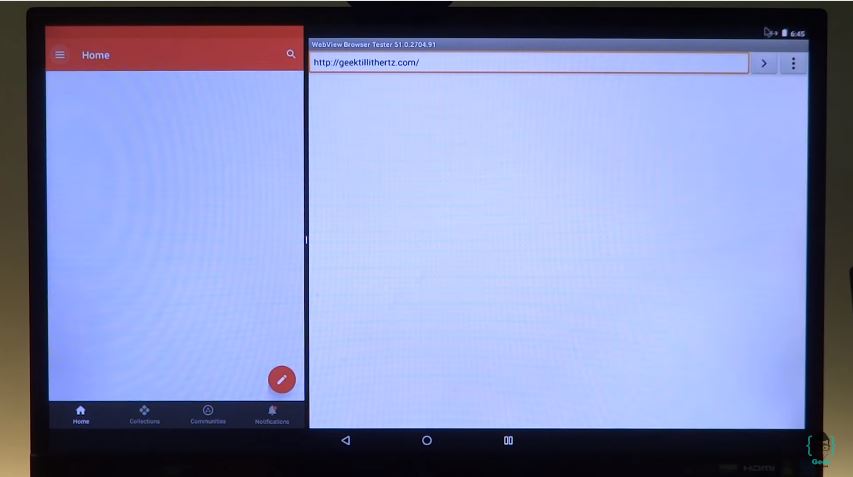 Her kjører Android 7 på PC-