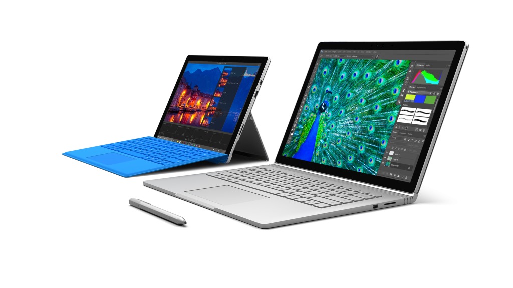 Surface Pro 4 og Surface Book virker å være svært populære.