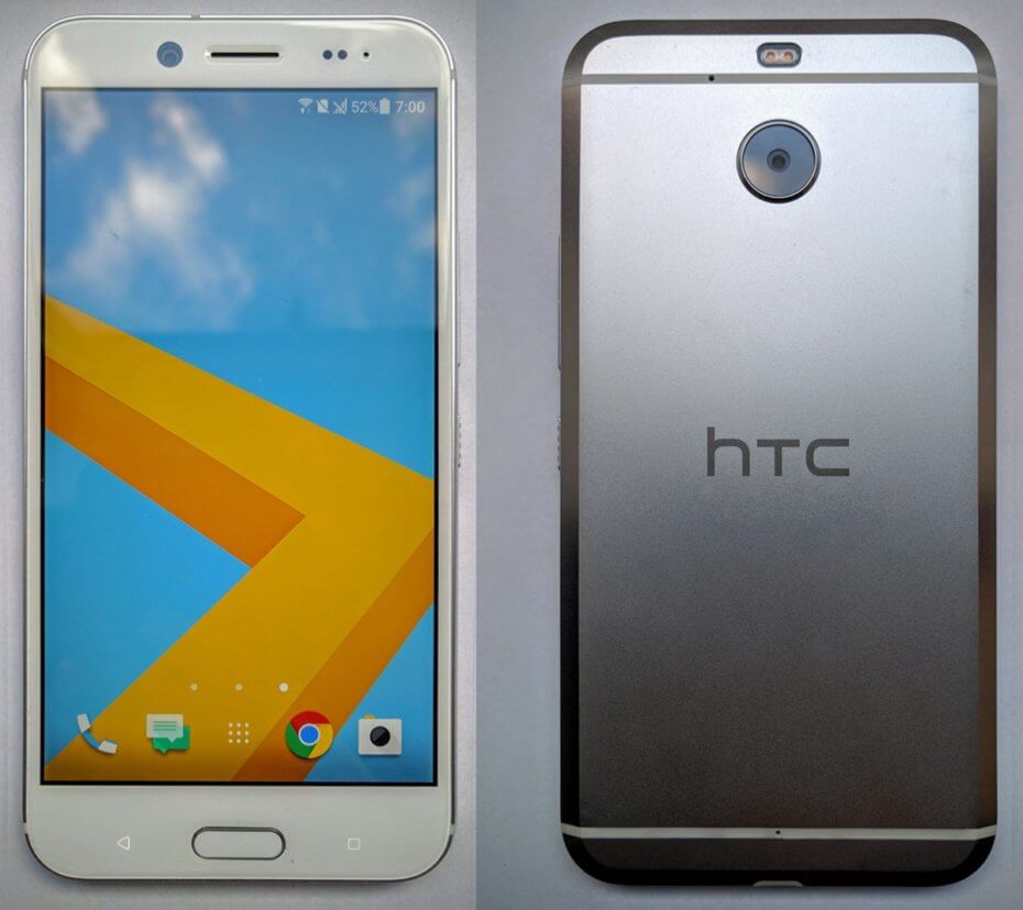 HTC Bolt likner til forveksling på HTC 10, men er litt større. (Bilde: VentureBeat)
