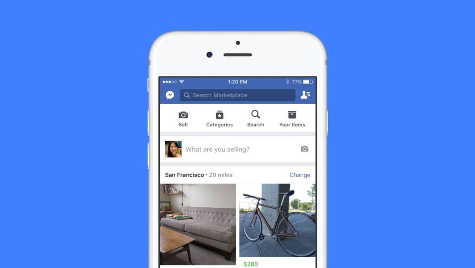 Facebook lanserer Marketplace.