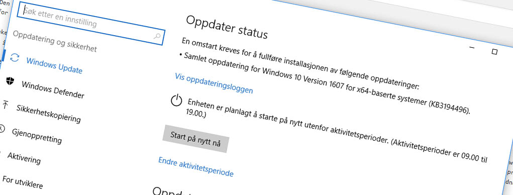 Den siste Windows-oppdateringen skaper problemer for mange. (Bilde: skjermdump.)