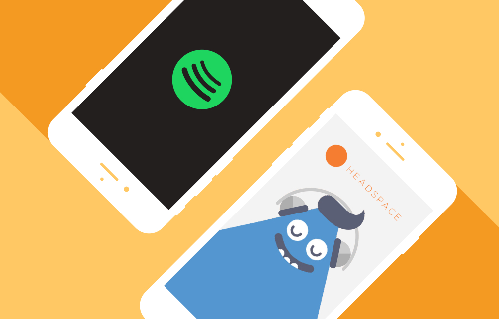Spotify og Headspace inngår partnerskap.