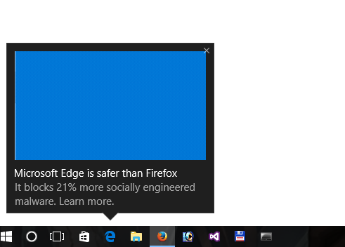 Reddit-brukeren illCodeYouABrain har oppdaget at Windows nå kommer med skryte-popups når du starter andre nettlesere enn Edge.