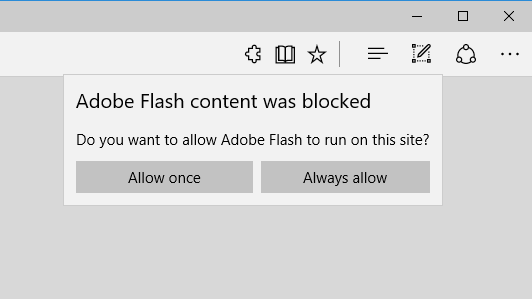 Microsoft blokkerer som standard Flash i den kommende Creators-oppdateringen til Windows 10.