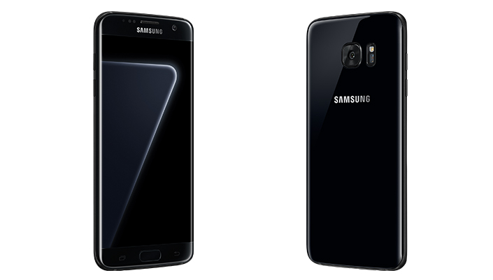 Her er Galaxy S7 edge i Black Pearl.