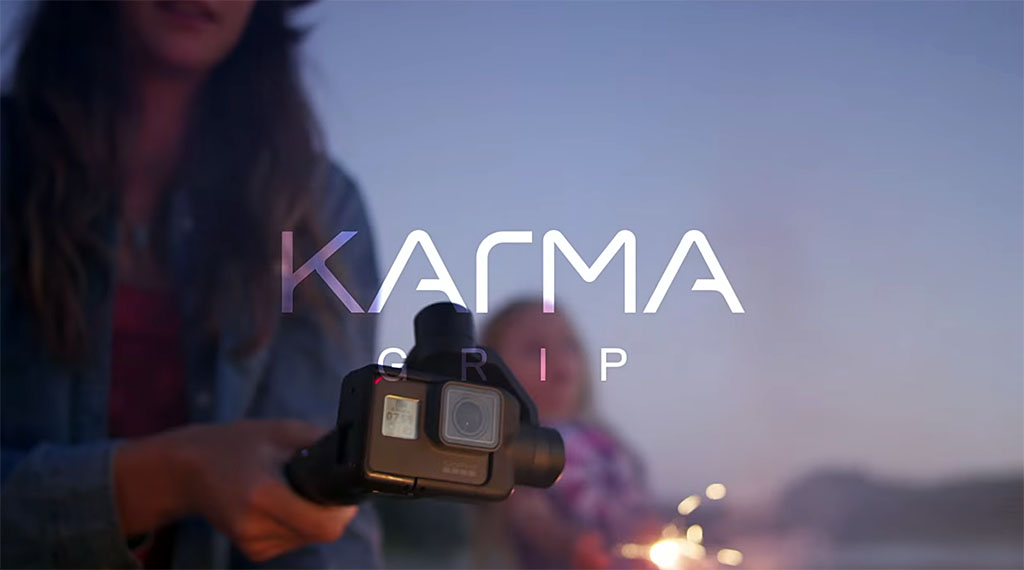 GoPro Grip er Karma-dronens stabiliseringshode plassert på en arm.
