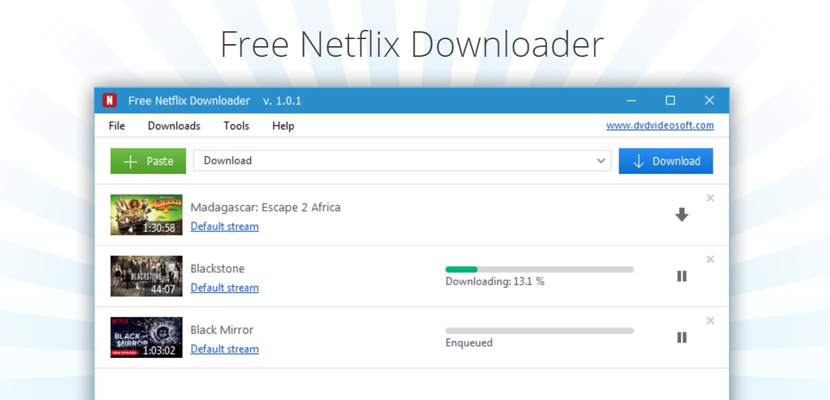 Free Netflix Downloader har til og med proxy-støtte.
