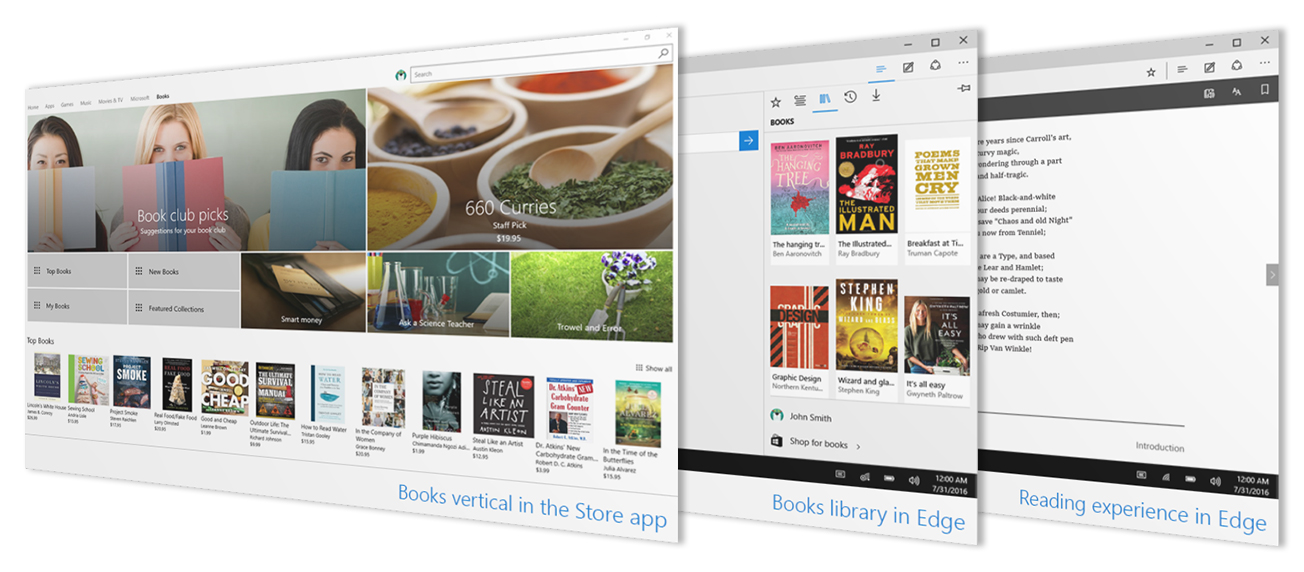 Windows Store for e-bøker, men kun i USA enn så lenge.
