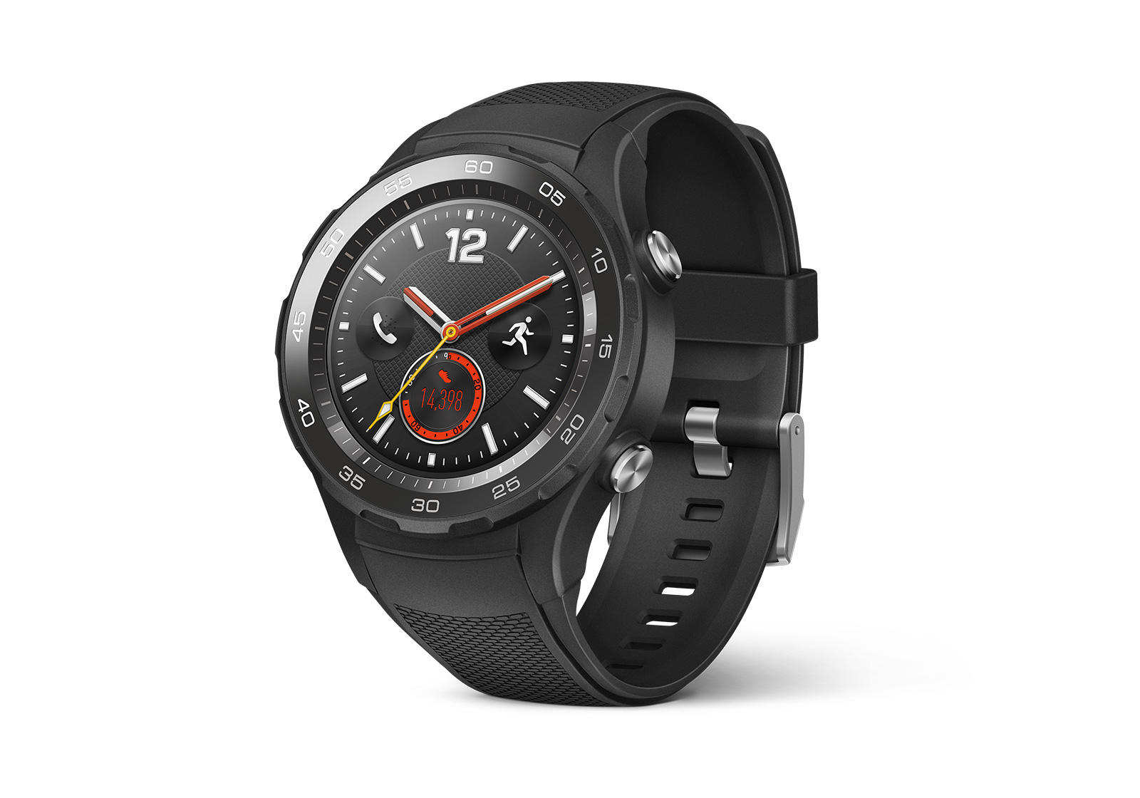 Huawei Watch 2 kjører Android Wear 2 og kommer med 4g-tilkobling for enkelte modeller.