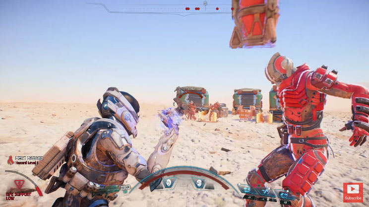 En av de nye ferdighetene du kan bruke i Mass Effect: Andromeda er å dra en motstander til deg, som du kan bruke som skjold eller kaste vekk igjen.