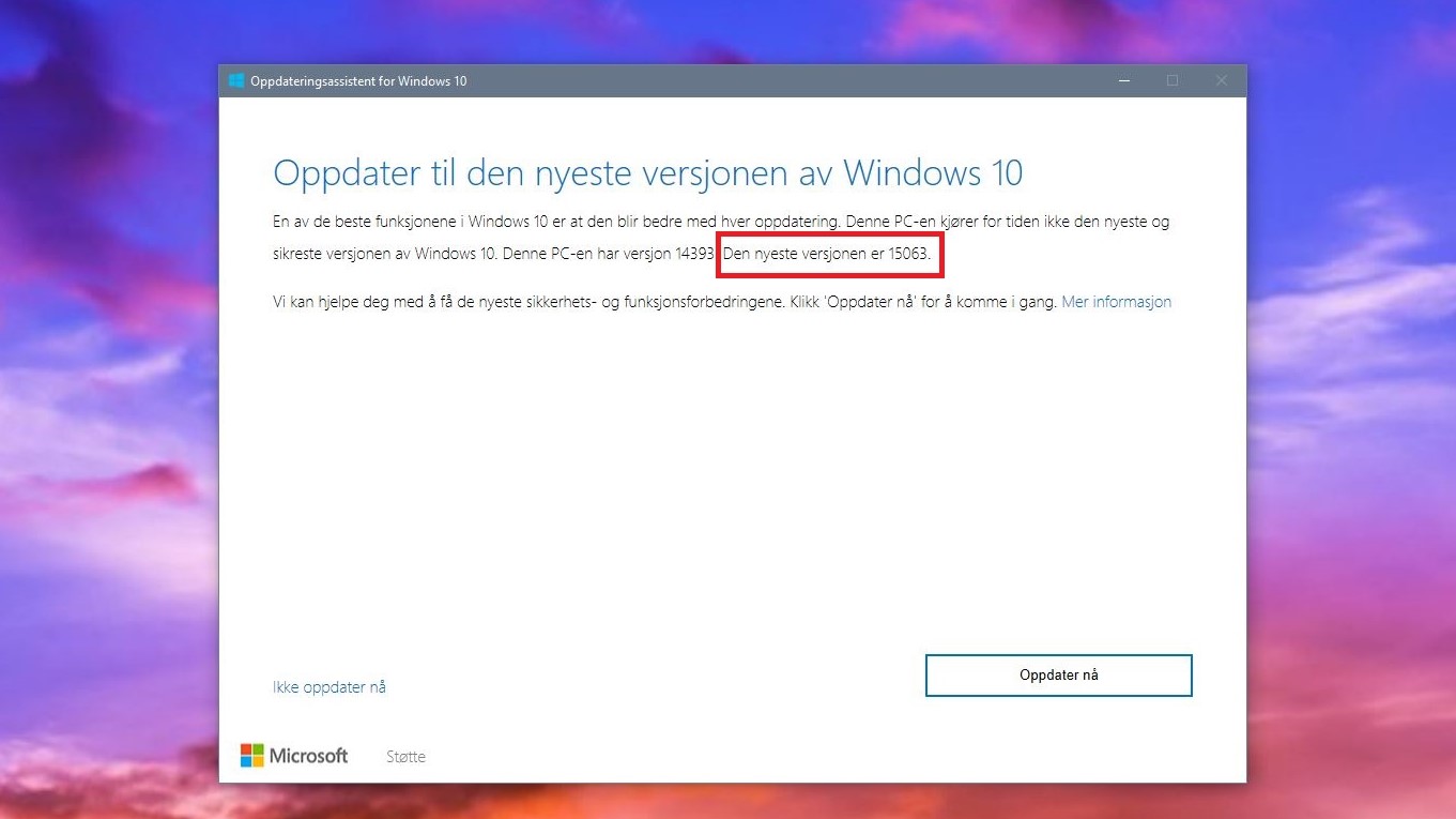 Du kan installere Windows 10-storoppdateringen allerede nå.