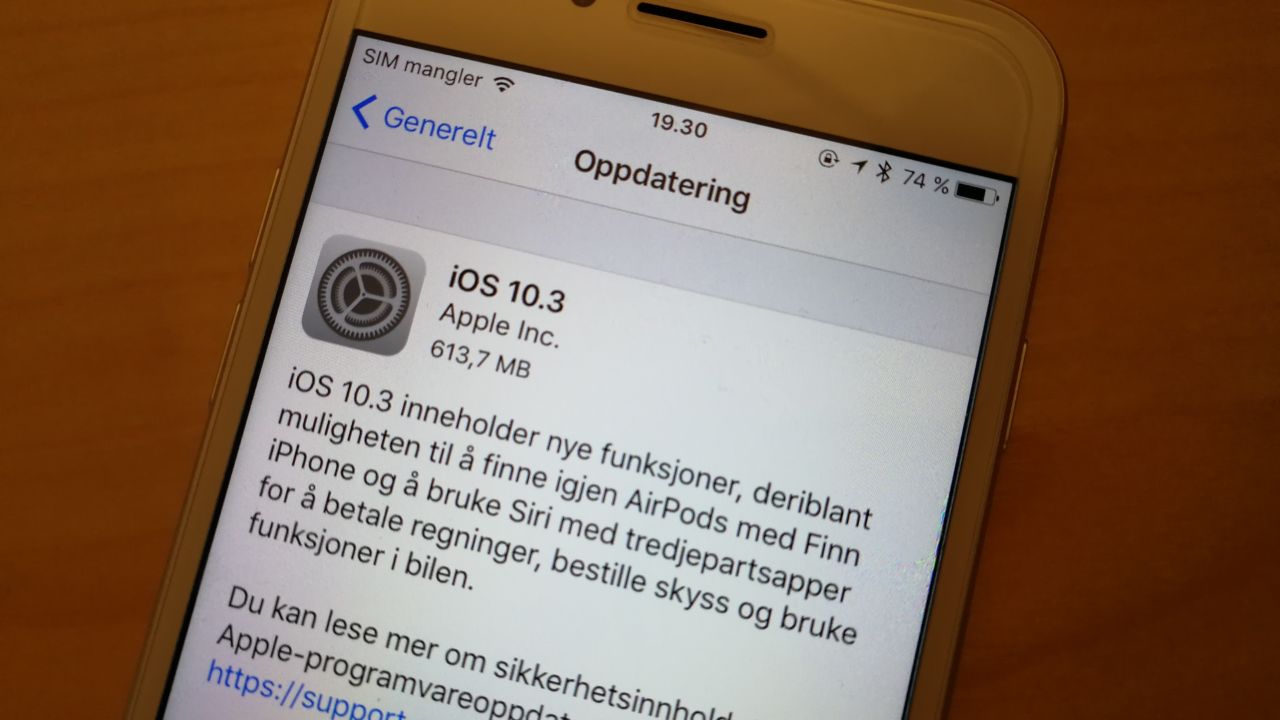 Se hva somer nytt i iOS 10.3.