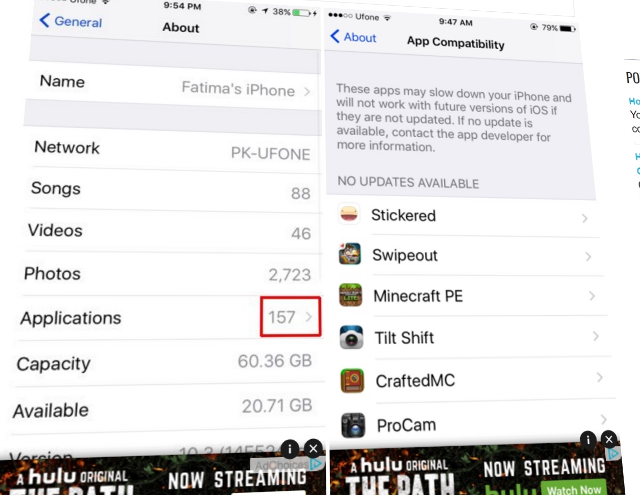 I beta 3 kunne man undersøke hvilke apper som gjorde iPhone tregere.