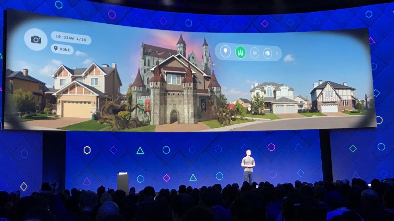 Facebook-sjef Mark Zuckerberg annonserte kamera-appen til Facebook som augmentet reality-plattform under F8-konferansens første dag.
