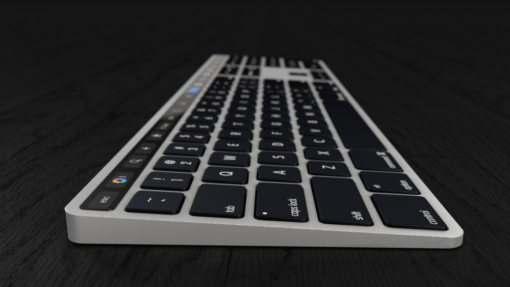 Reddit-brukeren Hazza42 har laget dette konseptet som viser Touch Bar på et Mac-tastatur.